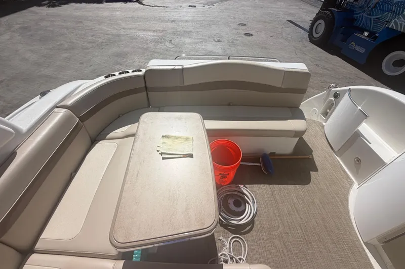 Slide: The Image of Interior of a 2016 Performance Cruiser Formula 40 with seating and table setup. - 38