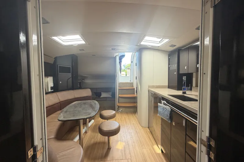 Slide: The Image of Interior of 2016 Formula 40 Performance Cruiser with modern kitchen and seating area. - 51