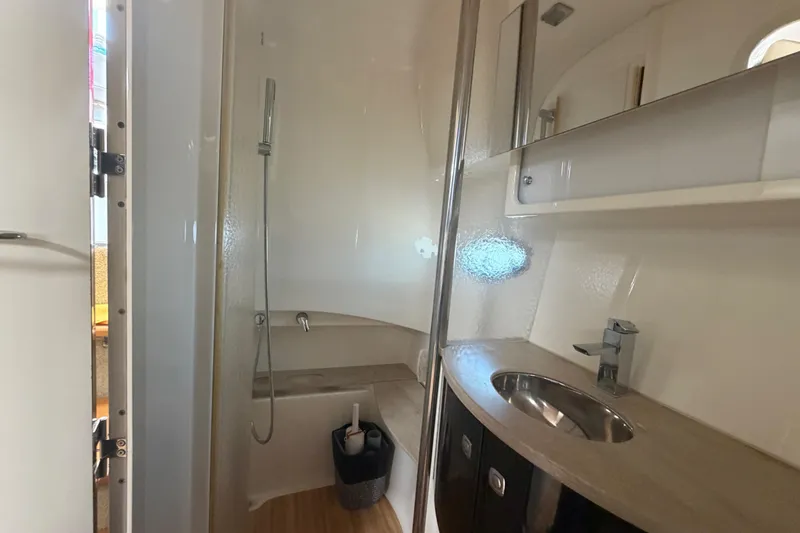 Slide: The Image of 2016 Formula 40 Performance Cruiser bathroom with modern fixtures and sleek design. - 61