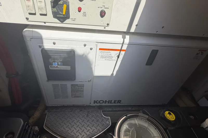 Slide: The Image of Kohler generator in 2016 Performance Cruiser Formula 40 engine room. - 70