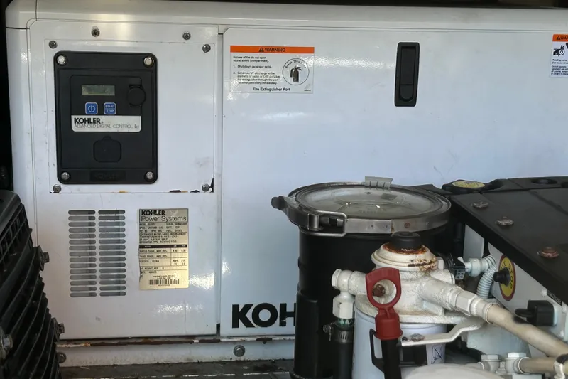 Slide: The Image of Kohler power system in 2016 Performance Cruiser Formula 40 boat engine compartment. - 74