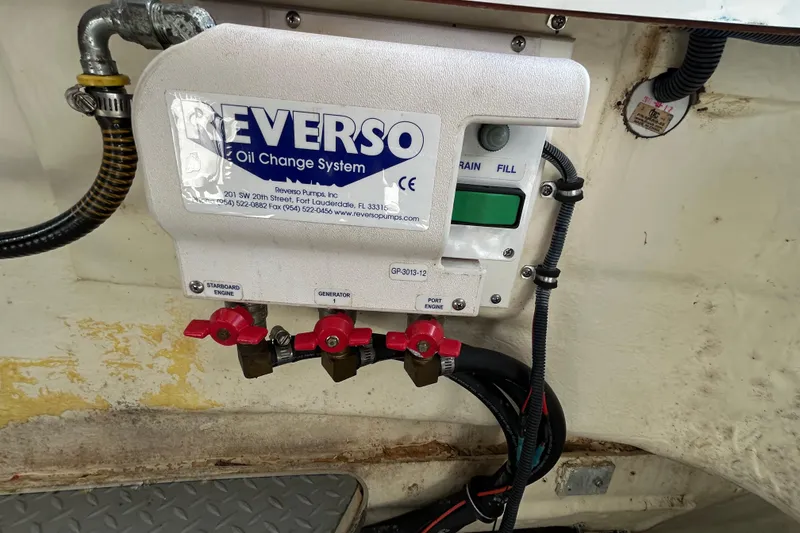 Slide: The Image of Reverso oil change system in 2016 Performance Cruiser Formula 40 boat. - 75