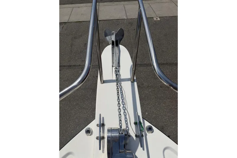 Slide: The Image of Bow view of 2019 Parker 2320 SL Sport Cabin with anchor and chain. - 40