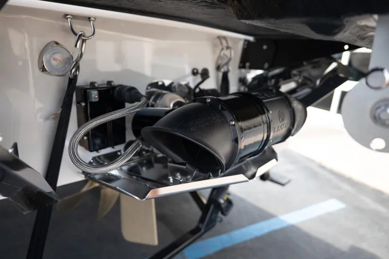 Slide: The Image of Close-up of 2026 MasterCraft XStar 23 boat's advanced propulsion system. - 8
