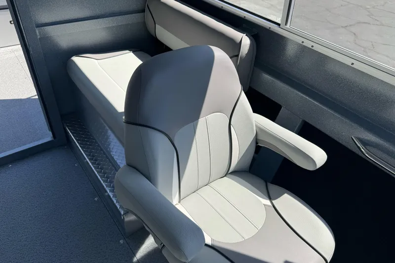 Slide: The Image of Interior seating of 2027 KingFisher 2025 Escape HT boat, featuring modern design and comfort. - 33
