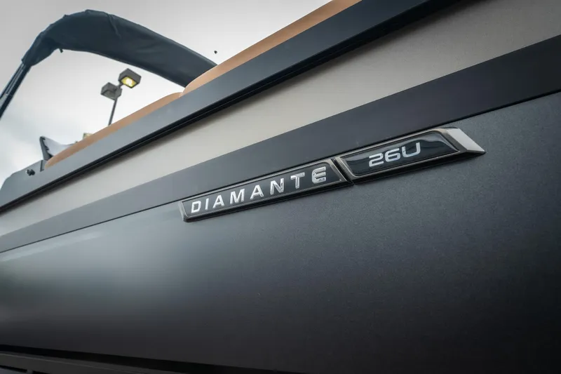 Slide: The Image of Close-up of 2026 Viaggio Diamante UWA 26 boat emblem. - 5