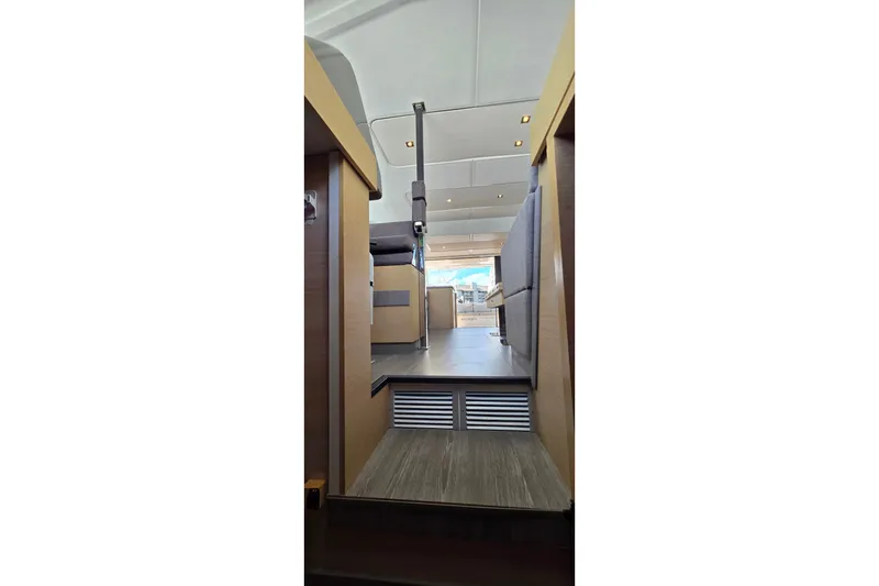 Slide: The Image of Interior view of 2018 Fountaine Pajot Motor Yacht 44, showcasing modern design and spacious layout. - 42