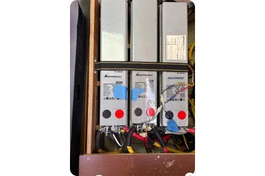 Slide: The Image of Battery storage compartment with Mastercraft AGM batteries - 37