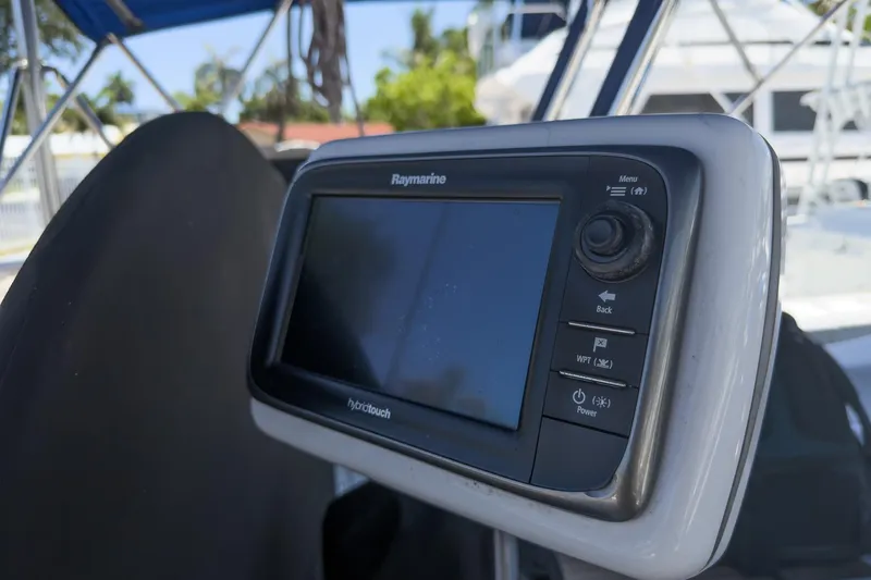 Slide: The Image of Raymarine navigation system on a 1993 Beneteau First 38 s5 sailboat. - 23