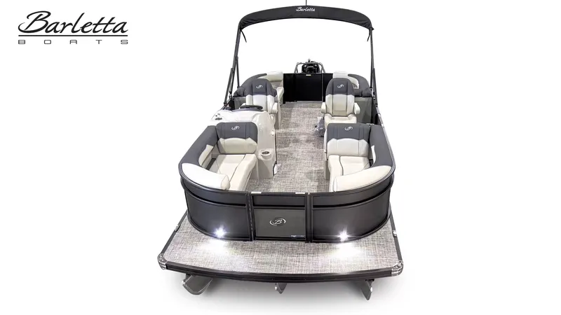 Slide: The Image of 2027 Barletta SANZA S22QC/TT with spacious deck and luxurious seating. - 5