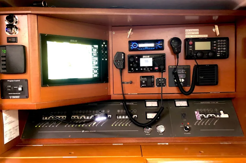 Slide: The Image of Navigation and control panel of a 2006 Grand Soleil 50 yacht. - 6