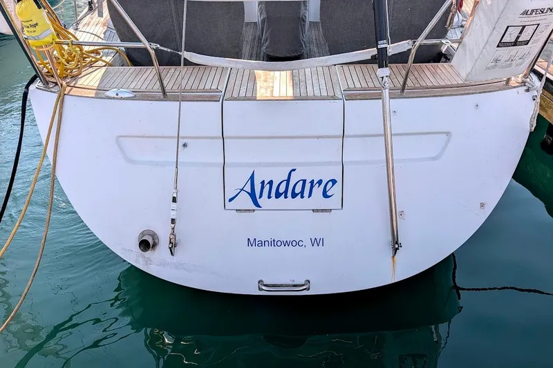 Slide: The Image of Grand Soleil 50 sailboat, 2006 model, named "Andare" docked in Manitowoc, WI. - 8