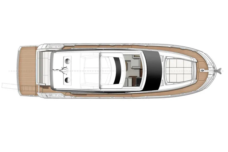 Slide: The Image of Manufacturer Provided Image: Top view of 2022 Prestige 520 S yacht layout. - 3