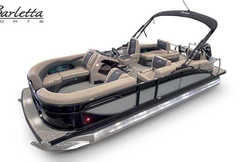 The Image of Luxurious 2027 Baretta C22M pontoon boat with spacious seating and sleek design. - 0