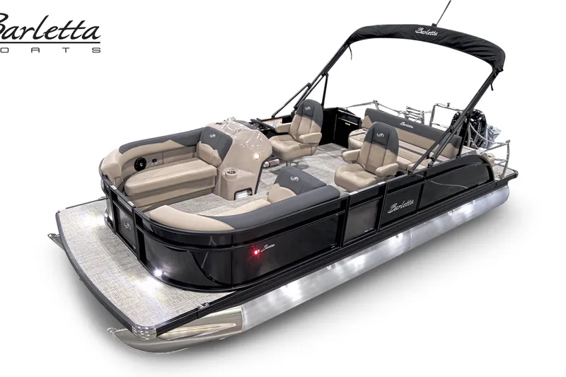 The Image of 2027 Barletta S22UC pontoon boat with luxurious seating and sleek design. - 0