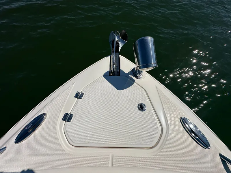 Slide: The Image of Bow of a Chaparral 337 SSX boat on the water. - 24