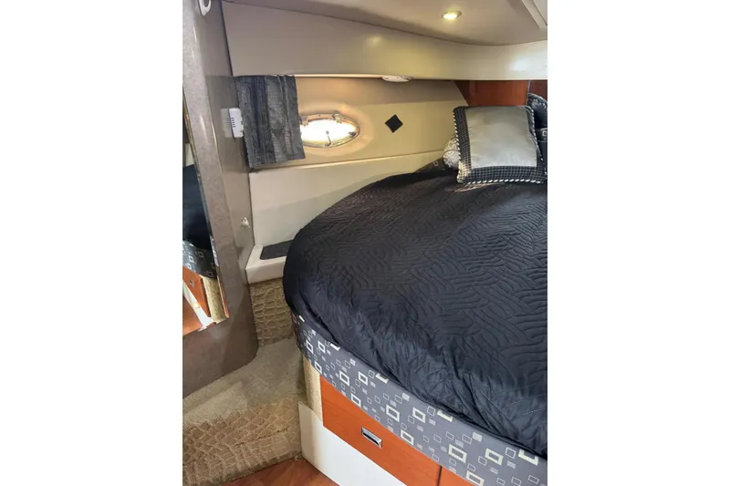 Slide: The Image of Interior of 2008 Formula 37 Performance Cruiser with cozy bed and modern decor. - 34