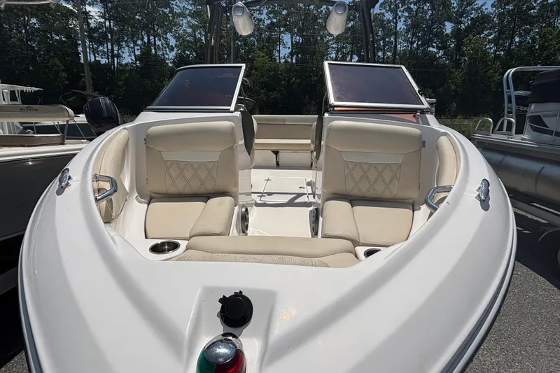 Slide: The Image of 2018 Regal 1900 ES Bowrider with spacious seating and modern design. - 8