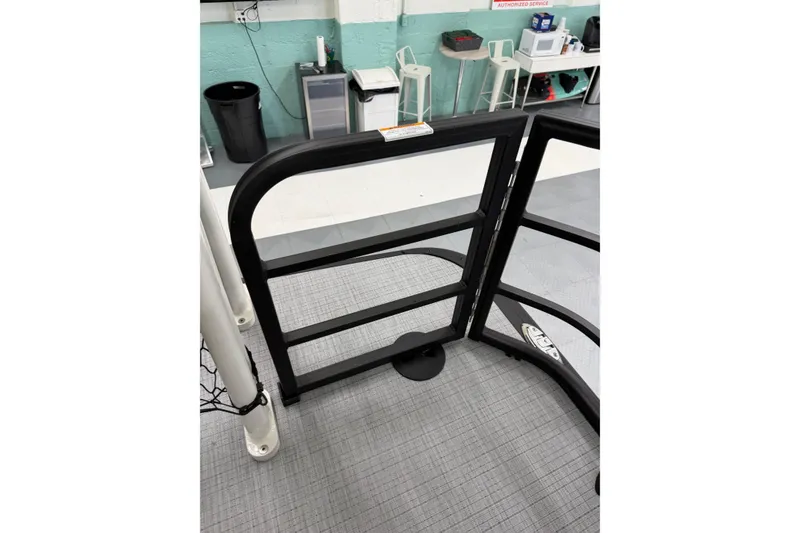 Slide: The Image of 2026 South Bay 525SB2 boat gate in a showroom setting. - 47