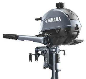 The Image of Yamaha outboard motor F2.5LMHB, 2022 model, in gray with black accents. - 1
