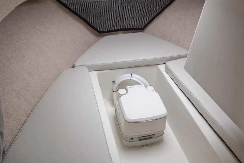 Slide: The Image of Manufacturer Provided Image: Interior of 2022 Parker 2120 Sport Cabin with portable toilet. - 43