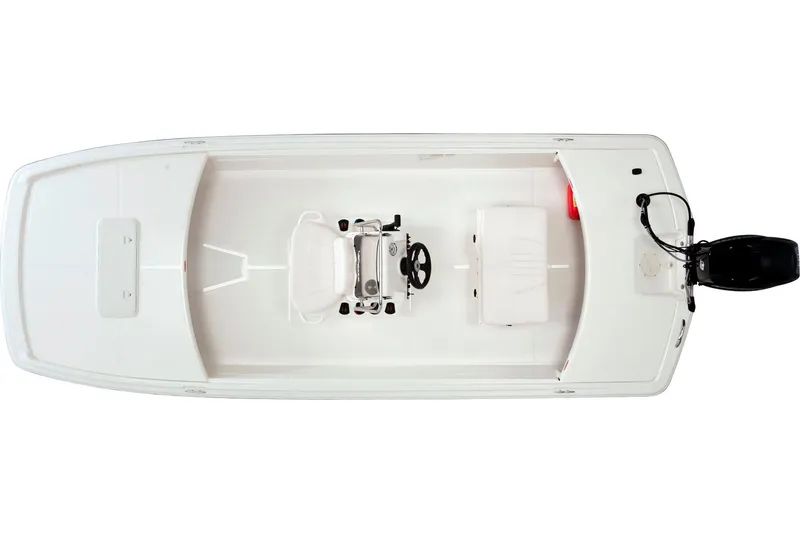 Slide: The Image of Manufacturer Provided Image: Top view of a 2014 Mako Pro Skiff 17 CC boat with center console. - 6