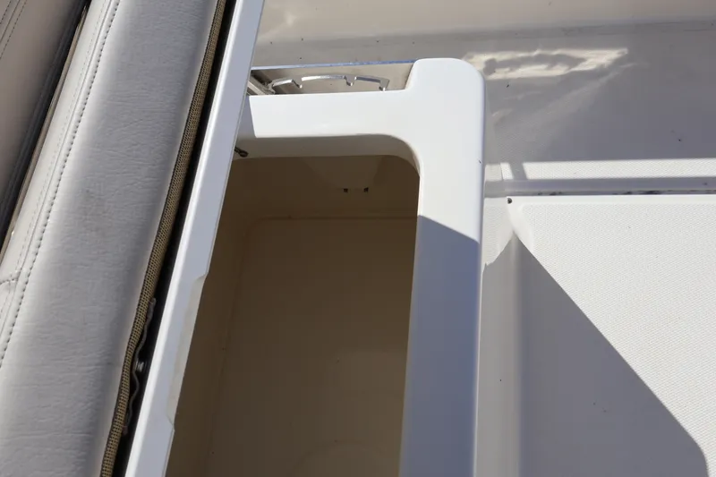 Slide: The Image of Interior storage compartment of 2023 Boston Whaler 170 Montauk boat. - 24