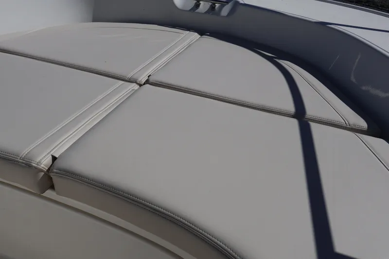 Slide: The Image of 2023 Boston Whaler 170 Montauk boat seat cushion detail. - 30