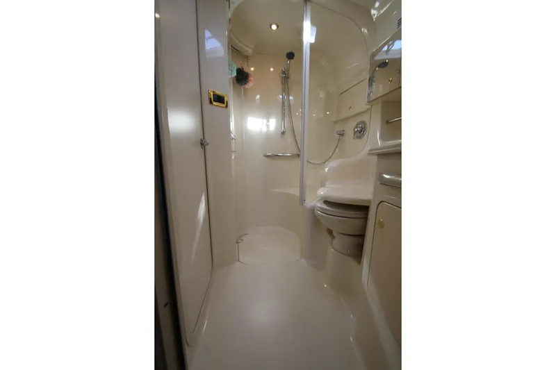 Slide: The Image of Luxurious bathroom in 2000 Sea Ray 410 Express Cruiser yacht. - 31