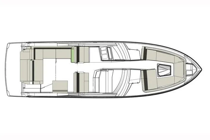 Slide: The Image of Manufacturer Provided Image: Floor plan of the 2017 Monterey 378SE Super Express boat. - 9