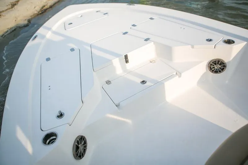 Slide: The Image of Manufacturer Provided Image: 2016 Sportsman Tournament 234 Bay Boat bow storage compartments. - 25