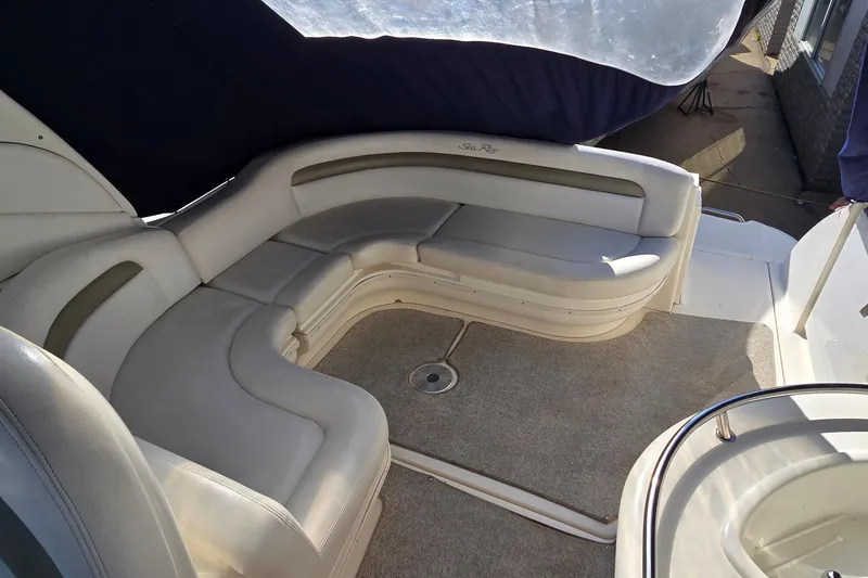 Slide: The Image of Luxurious seating area on a 2007 Sea Ray 340 Sundancer yacht. - 5