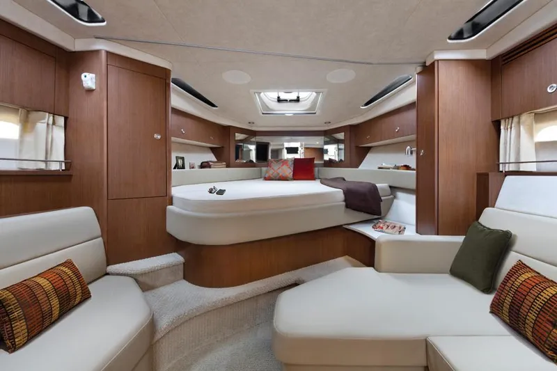 Slide: The Image of Manufacturer Provided Image: Luxurious interior of 2016 Sea Ray 370 Sundancer yacht with modern furnishings. - 4