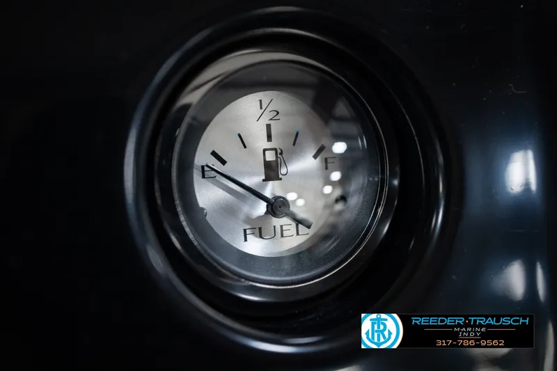 Slide: The Image of Fuel gauge of 2027 Bennington 22 SSR boat, close-up view. - 43
