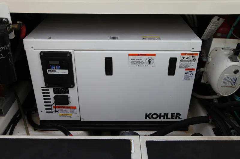 Slide: The Image of Kohler generator in 2019 Boston Whaler 380 Outrage boat engine compartment. - 32