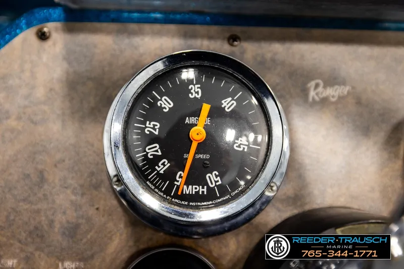 Slide: The Image of Close-up of a 1980 Ranger 175 VS speedometer, displaying speed in MPH. - 25