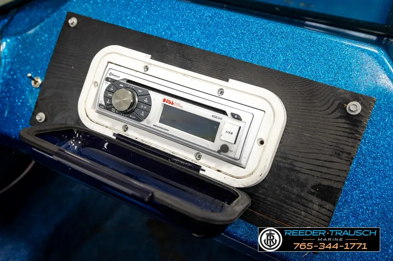 Slide: The Image of Boat dashboard with Boss audio system in 1980 Ranger 175 VS. - 32