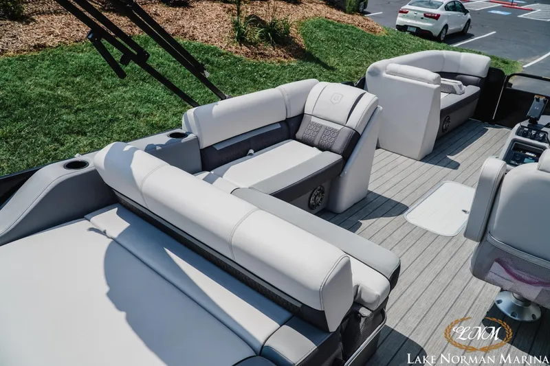 Slide: The Image of Luxurious seating on 2023 Godfrey Sweet Water 2286 SFL pontoon boat at Lake Norman Marina. - 7
