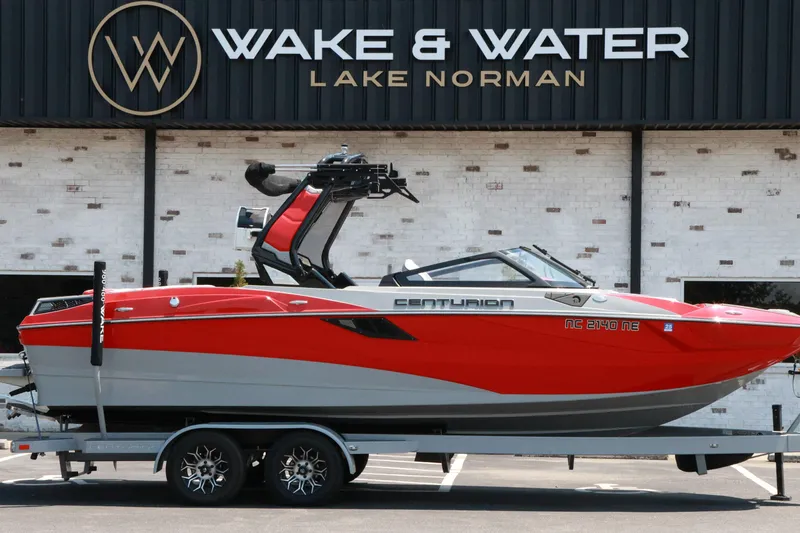 The Image of 2024 Centurion Fi23 boat in red and gray at Wake & Water Lake Norman. - 0