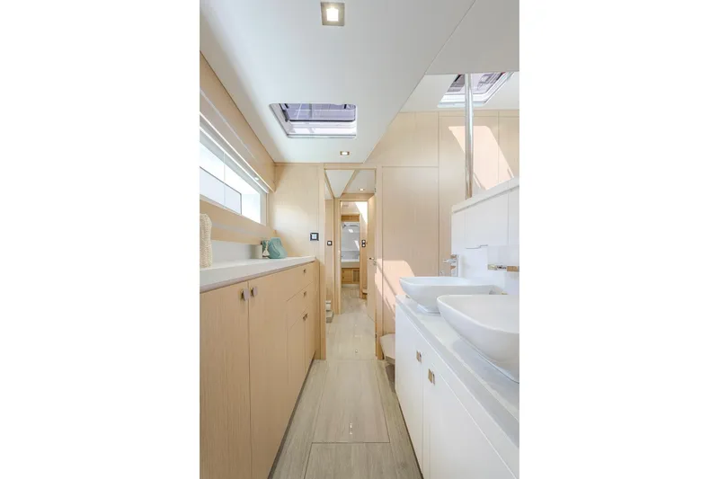 Slide: The Image of Luxurious bathroom in Privilege Signature 510 yacht model 2025. - 43