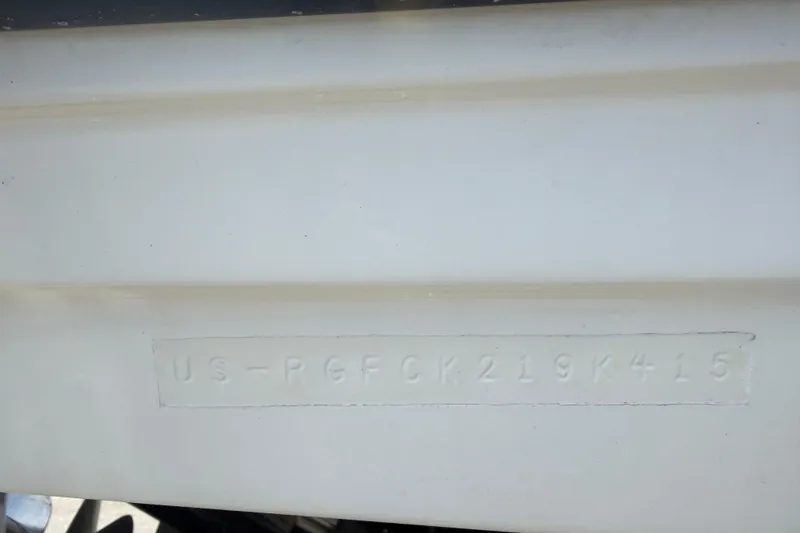 Slide: The Image of Hull identification number on a 2015 Monterey 288SS Super Sport boat. - 80