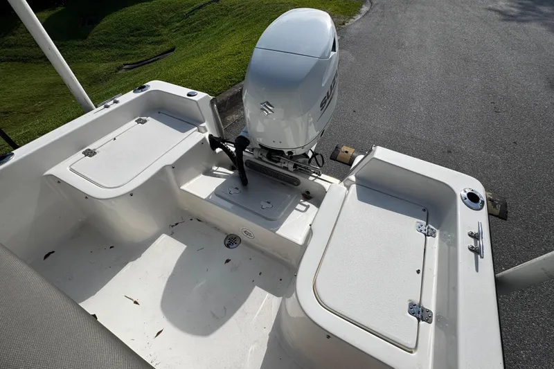 Slide: The Image of 2023 Key West 1720 Center Console boat with Suzuki outboard motor. - 6