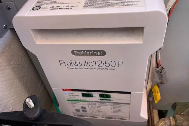 Slide: The Image of ProMariner ProNautic 12-50P charger on 2021 Grady-White Freedom 325 boat. - 96