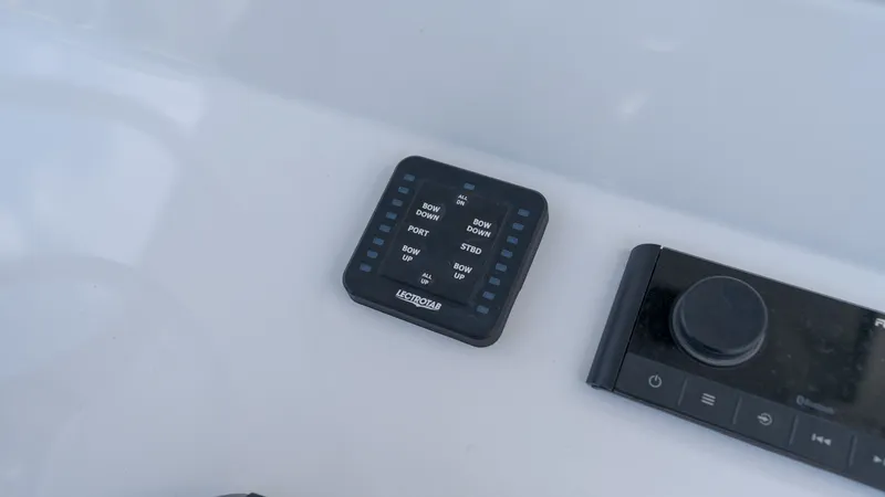 Slide: The Image of Control panel and knob on a boat. - 22