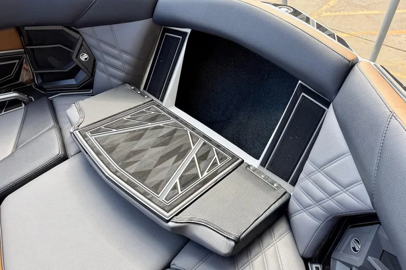 Slide: The Image of 2025 Tigé Ultré 25ZX interior seating with modern design and premium materials. - 23