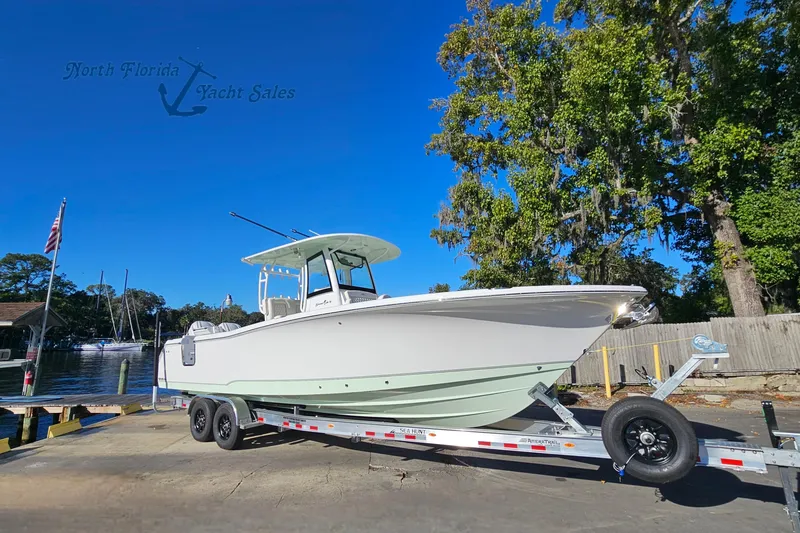 The Image of 2026 Sea Hunt Gamefish 30 on trailer at North Florida Yacht Sales. - 1