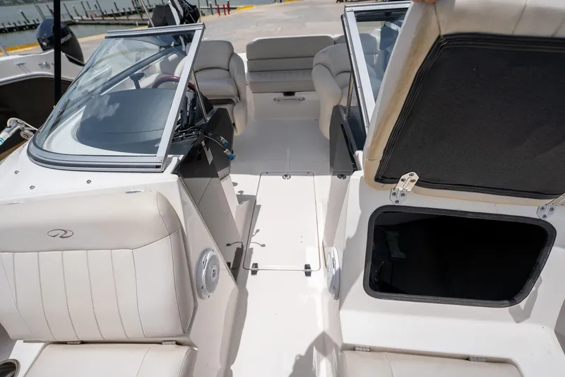 Slide: The Image of 2008 Regal 2000 Bowrider interior with seating and storage compartments. - 33