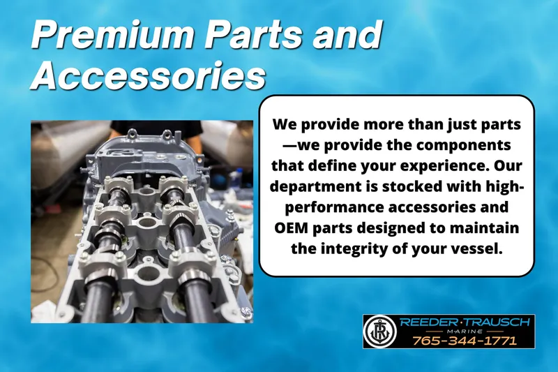 Slide: The Image of Premium parts and accessories for Avalon 2585 Excal VRBW 2025 vessel, featuring high-performance components. - 23