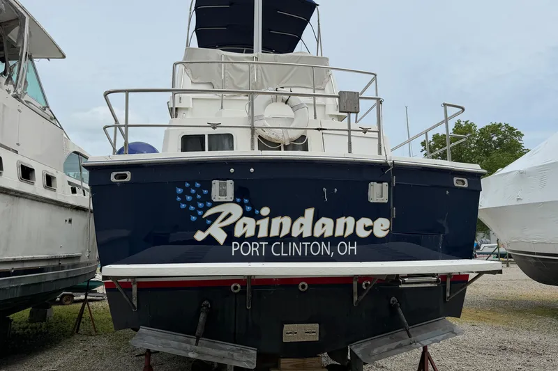 Slide: The Image of 1998 Sabreline 36 Fast Trawler "Raindance" docked in Port Clinton, Ohio. - 6