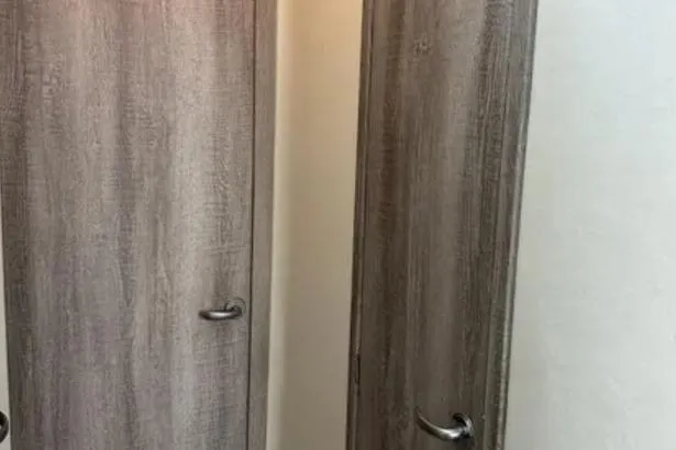 Slide: The Image of Wooden doors inside a 2007 Sea Ray 44 Sedan Bridge yacht. - 22